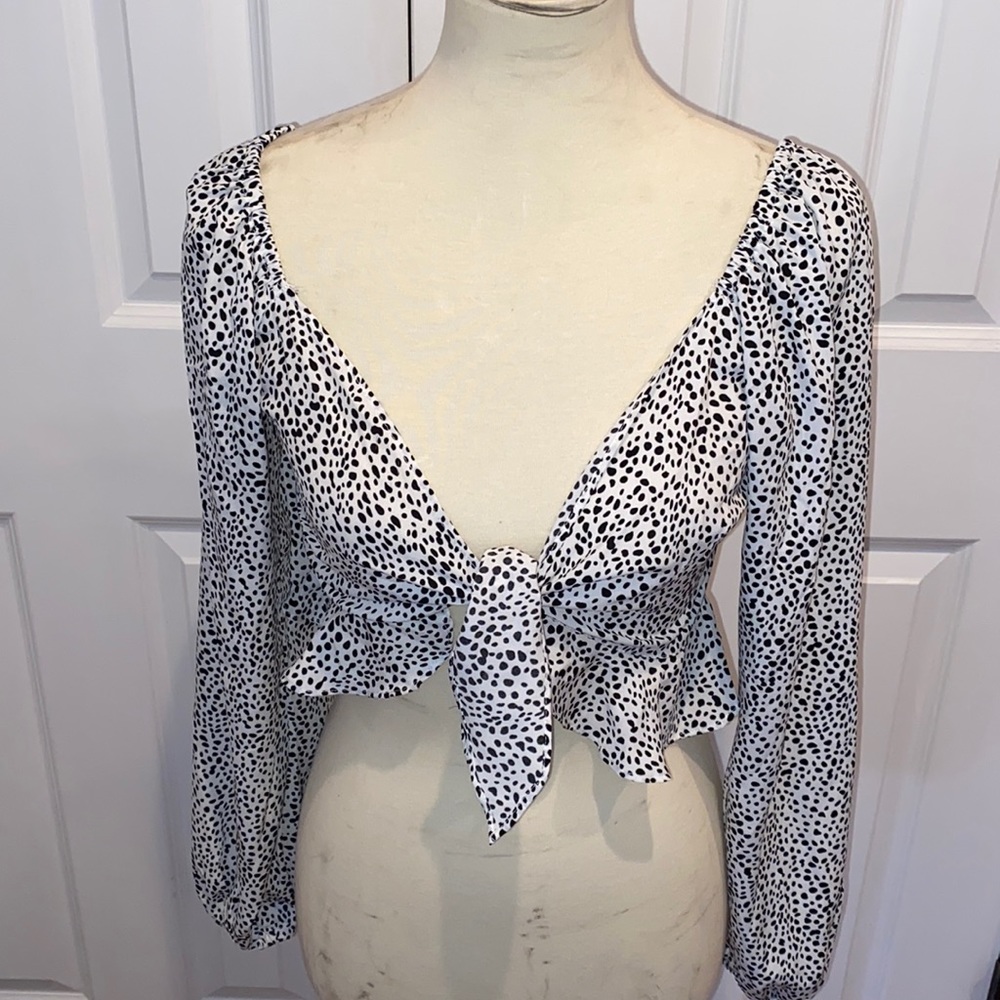 Polka dot blouse